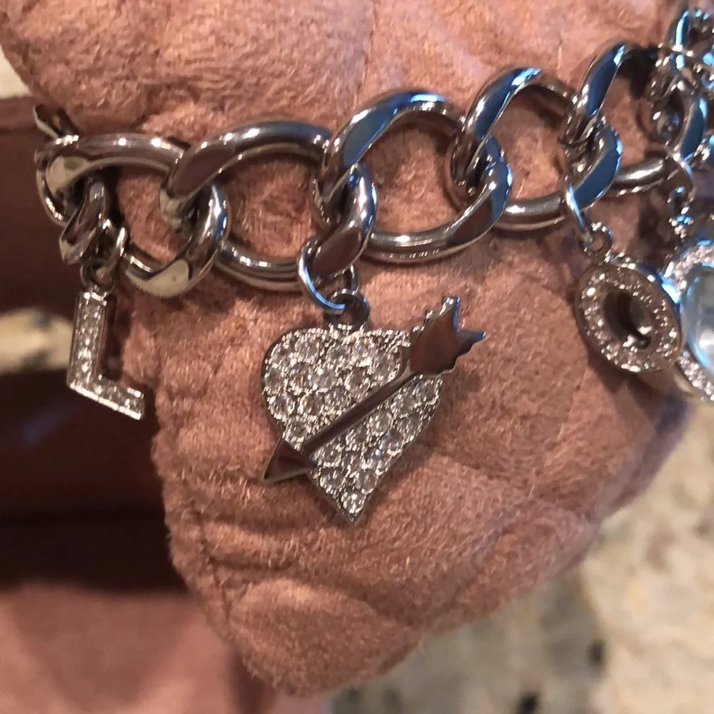 Watch by JLo in Heart Shaped Silver Tone Bracelet with Heart Face